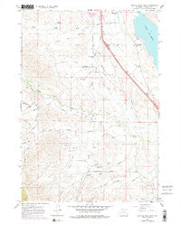 Lake De Smet West Wyoming Historical topographic map, 1:24000 scale, 7.5 X 7.5 Minute, Year 1967