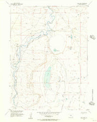 Lake Ione Wyoming Historical topographic map, 1:24000 scale, 7.5 X 7.5 Minute, Year 1955