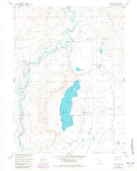 Lake Ione Wyoming Historical topographic map, 1:24000 scale, 7.5 X 7.5 Minute, Year 1955
