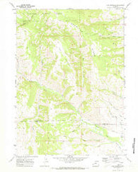 Lake Mountain Wyoming Historical topographic map, 1:24000 scale, 7.5 X 7.5 Minute, Year 1969