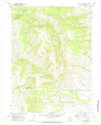 Lake Mountain Wyoming Historical topographic map, 1:24000 scale, 7.5 X 7.5 Minute, Year 1969
