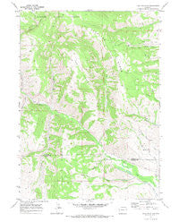 Lake Mountain Wyoming Historical topographic map, 1:24000 scale, 7.5 X 7.5 Minute, Year 1969