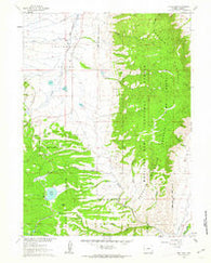 Lake Owen Wyoming Historical topographic map, 1:24000 scale, 7.5 X 7.5 Minute, Year 1961