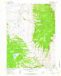 Lake Owen Wyoming Historical topographic map, 1:24000 scale, 7.5 X 7.5 Minute, Year 1961