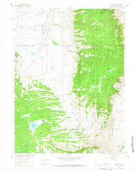 Lake Owen Wyoming Historical topographic map, 1:24000 scale, 7.5 X 7.5 Minute, Year 1961