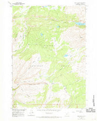 Lake Solitude Wyoming Historical topographic map, 1:24000 scale, 7.5 X 7.5 Minute, Year 1960