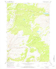 Lake Solitude Wyoming Historical topographic map, 1:24000 scale, 7.5 X 7.5 Minute, Year 1960