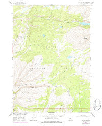 Lake Solitude Wyoming Historical topographic map, 1:24000 scale, 7.5 X 7.5 Minute, Year 1960