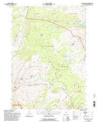 Lake Solitude Wyoming Historical topographic map, 1:24000 scale, 7.5 X 7.5 Minute, Year 1993