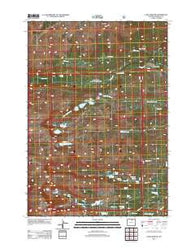 Lake Angeline Wyoming Historical topographic map, 1:24000 scale, 7.5 X 7.5 Minute, Year 2012