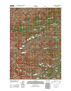 Lake Angeline Wyoming Historical topographic map, 1:24000 scale, 7.5 X 7.5 Minute, Year 2012