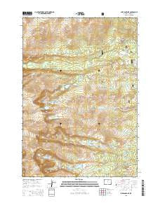 Lake Angeline Wyoming Current topographic map, 1:24000 scale, 7.5 X 7.5 Minute, Year 2015