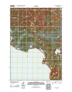 Lake Butte Wyoming Historical topographic map, 1:24000 scale, 7.5 X 7.5 Minute, Year 2012