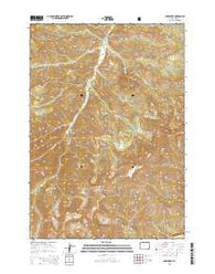 Lake Creek Wyoming Current topographic map, 1:24000 scale, 7.5 X 7.5 Minute, Year 2015
