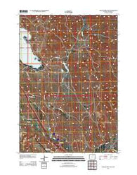 Lake De Smet East Wyoming Historical topographic map, 1:24000 scale, 7.5 X 7.5 Minute, Year 2012