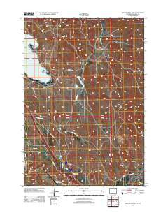 Lake De Smet East Wyoming Historical topographic map, 1:24000 scale, 7.5 X 7.5 Minute, Year 2012