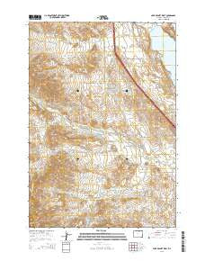Lake De Smet West Wyoming Current topographic map, 1:24000 scale, 7.5 X 7.5 Minute, Year 2015