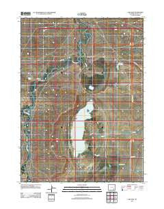 Lake Ione Wyoming Historical topographic map, 1:24000 scale, 7.5 X 7.5 Minute, Year 2012