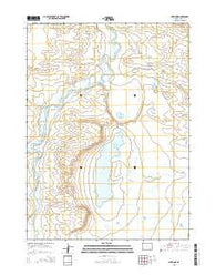 Lake Ione Wyoming Current topographic map, 1:24000 scale, 7.5 X 7.5 Minute, Year 2015