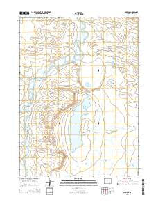 Lake Ione Wyoming Current topographic map, 1:24000 scale, 7.5 X 7.5 Minute, Year 2015