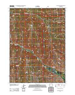 Lake Mountain Wyoming Historical topographic map, 1:24000 scale, 7.5 X 7.5 Minute, Year 2012