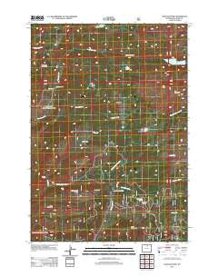 Lake Solitude Wyoming Historical topographic map, 1:24000 scale, 7.5 X 7.5 Minute, Year 2012