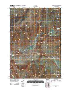 Lamar Canyon Wyoming Historical topographic map, 1:24000 scale, 7.5 X 7.5 Minute, Year 2011