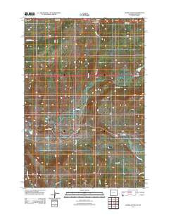 Lamar Canyon Wyoming Historical topographic map, 1:24000 scale, 7.5 X 7.5 Minute, Year 2012