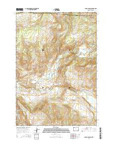 Lamar Canyon Wyoming Current topographic map, 1:24000 scale, 7.5 X 7.5 Minute, Year 2015