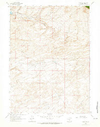 Lamont NE Wyoming Historical topographic map, 1:24000 scale, 7.5 X 7.5 Minute, Year 1961