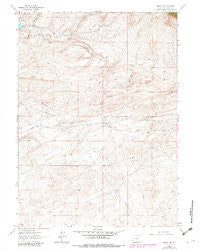 Lamont NE Wyoming Historical topographic map, 1:24000 scale, 7.5 X 7.5 Minute, Year 1961