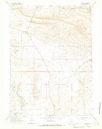 Lamont Wyoming Historical topographic map, 1:24000 scale, 7.5 X 7.5 Minute, Year 1961