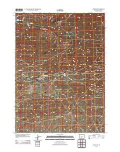 Lamont NE Wyoming Historical topographic map, 1:24000 scale, 7.5 X 7.5 Minute, Year 2012