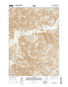 Lance Creek NW Wyoming Current topographic map, 1:24000 scale, 7.5 X 7.5 Minute, Year 2015