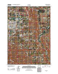 Lander Wyoming Historical topographic map, 1:24000 scale, 7.5 X 7.5 Minute, Year 2012