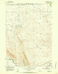 Lander NW Wyoming Historical topographic map, 1:24000 scale, 7.5 X 7.5 Minute, Year 1952