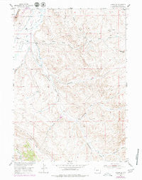 Lander SE Wyoming Historical topographic map, 1:24000 scale, 7.5 X 7.5 Minute, Year 1952