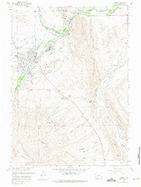 Lander Wyoming Historical topographic map, 1:24000 scale, 7.5 X 7.5 Minute, Year 1960