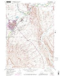 Lander Wyoming Historical topographic map, 1:24000 scale, 7.5 X 7.5 Minute, Year 1978