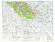 Lander Wyoming Historical topographic map, 1:250000 scale, 1 X 2 Degree, Year 1955