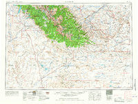 Lander Wyoming Historical topographic map, 1:250000 scale, 1 X 2 Degree, Year 1961