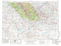 Lander Wyoming Historical topographic map, 1:250000 scale, 1 X 2 Degree, Year 1955