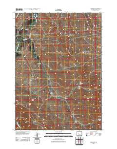 Lander SE Wyoming Historical topographic map, 1:24000 scale, 7.5 X 7.5 Minute, Year 2012