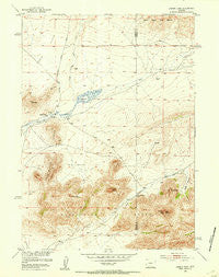Lankin Dome Wyoming Historical topographic map, 1:24000 scale, 7.5 X 7.5 Minute, Year 1951