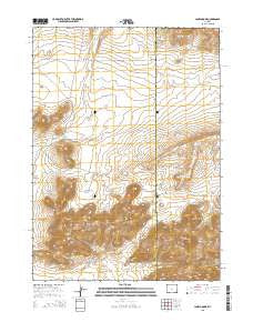 Lankin Dome Wyoming Current topographic map, 1:24000 scale, 7.5 X 7.5 Minute, Year 2015