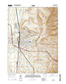 Laramie Wyoming Current topographic map, 1:24000 scale, 7.5 X 7.5 Minute, Year 2015