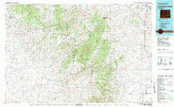 Laramie Peak Wyoming Historical topographic map, 1:100000 scale, 30 X 60 Minute, Year 1981