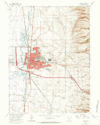 Laramie Wyoming Historical topographic map, 1:24000 scale, 7.5 X 7.5 Minute, Year 1963