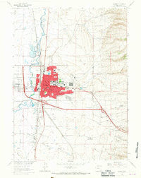 Laramie Wyoming Historical topographic map, 1:24000 scale, 7.5 X 7.5 Minute, Year 1963