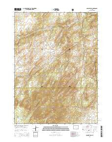 Laramie Peak Wyoming Current topographic map, 1:24000 scale, 7.5 X 7.5 Minute, Year 2015